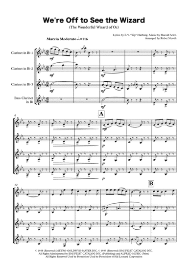 We're Off To See The Wizard (arr. Robert Newth)