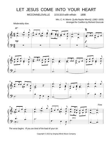 Let Jesus Come Into Your Heart  (MCCONNELSVILLE) (arr. Richard Giszczak)