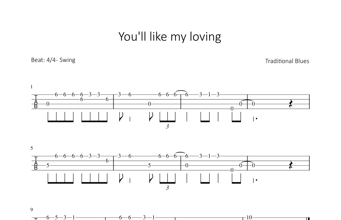 You‘ll like my loving (arr. Bettina Schipp)
