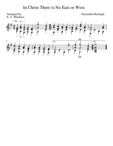 In Christ There is No East or West (arr. E. V. Martinez)