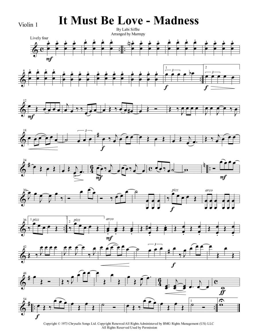 It Must Be Love (arr. Marmpy)