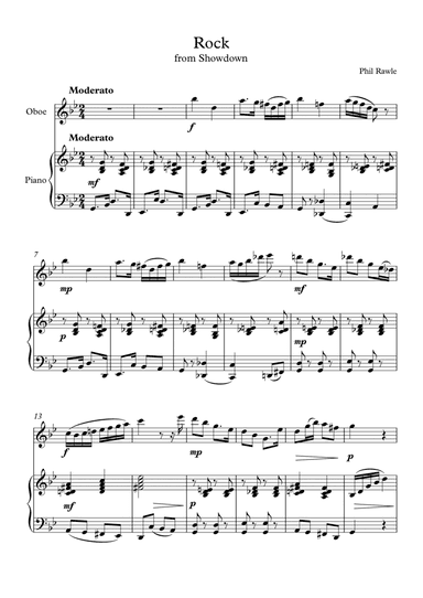 Showdown - Oboe and Piano