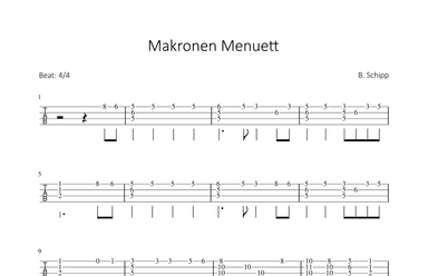 Makronen Menuett (arr. Bettina Schipp)