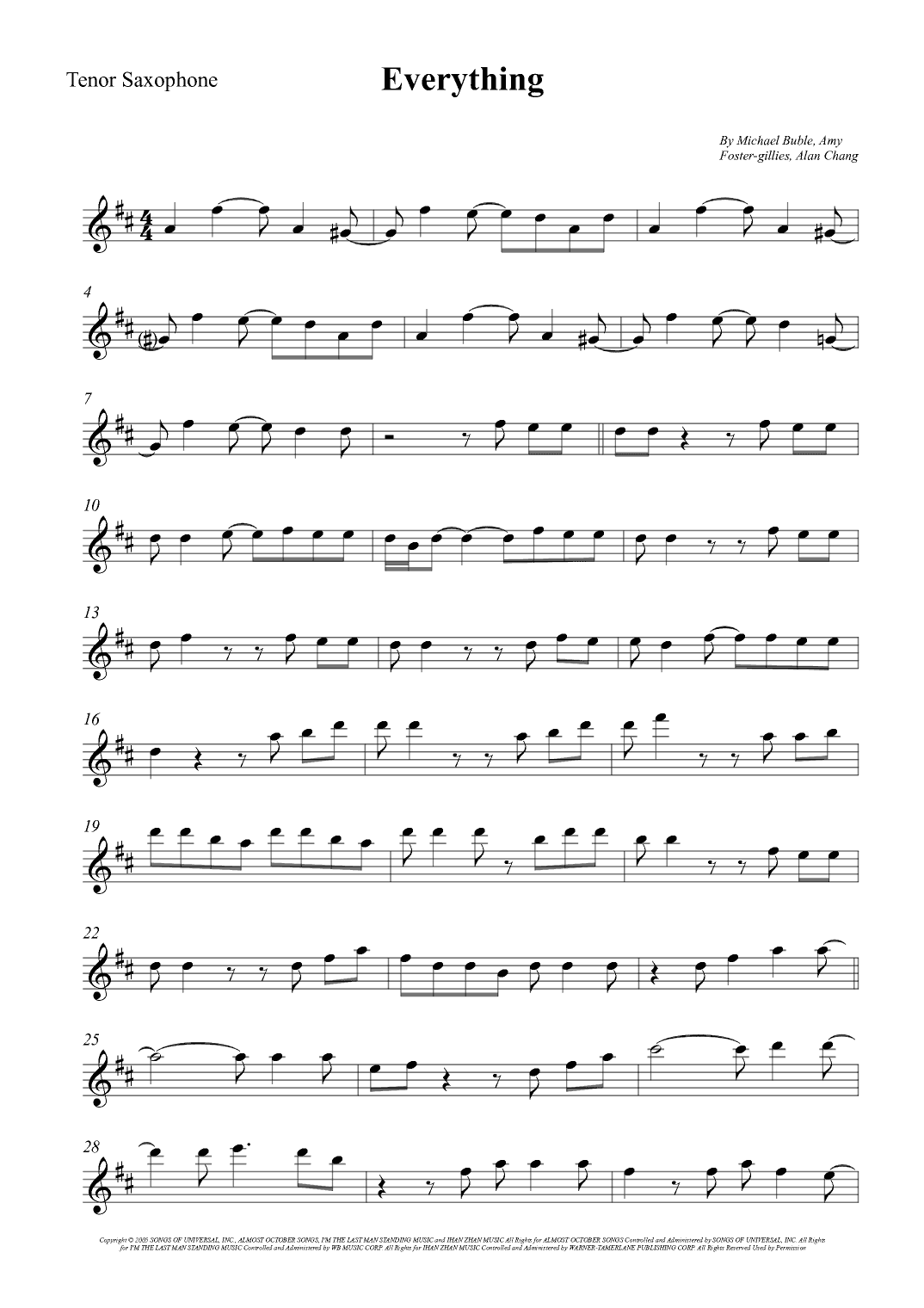 Everything (arr. Wesley S. SIlva)