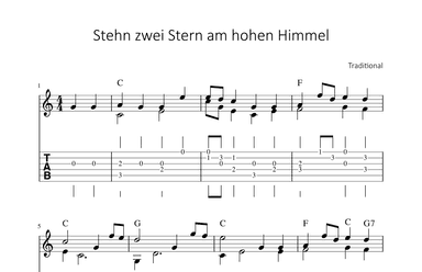 Stehen zwei Stern am hohen Himmel (arr. Bettina Schipp)