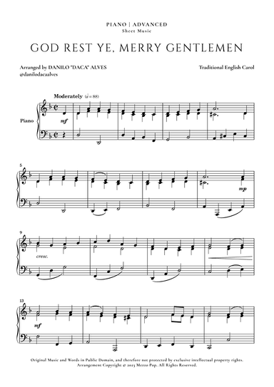 God Rest Ye Merry Gentlemen (arr. Danilo "Daca" Alves)