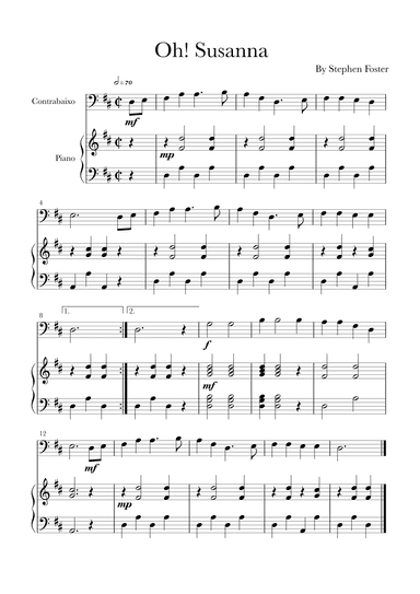 Oh! Susanna (arr. Glauco Fernandes)