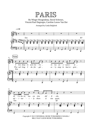 Paris - Caro Emerald (arr. Linda Dalgliesh)