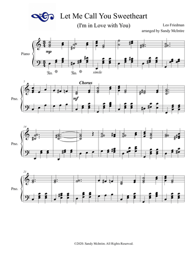 Let Me Call You Sweetheart (arr. Sandy McIntire)