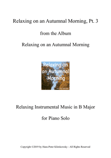 Relaxing on an Autumnal Morning, Pt. 3