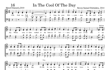 In the cool of the day