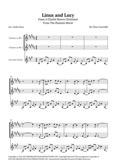 Linus And Lucy (arr. André Nusa)
