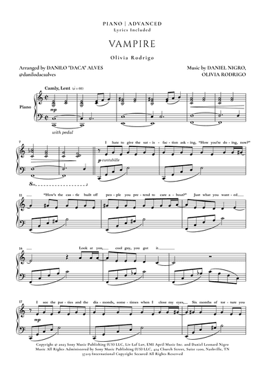 Vampire (arr. Danilo "Daca" Alves)