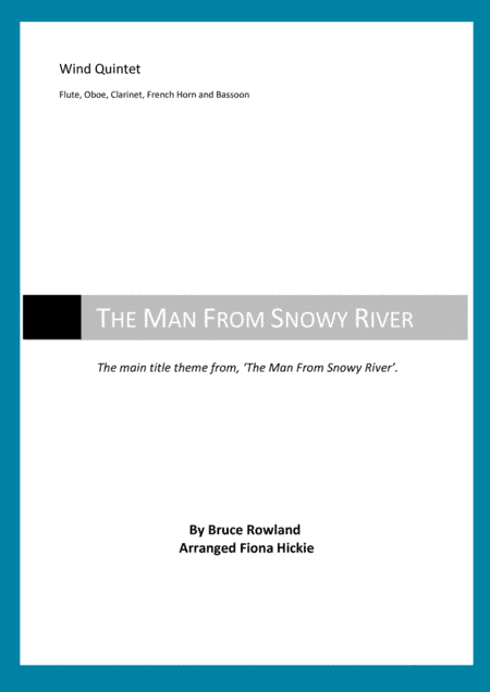The Man From Snowy River (main Title Theme) (arr. Fiona Hickie)