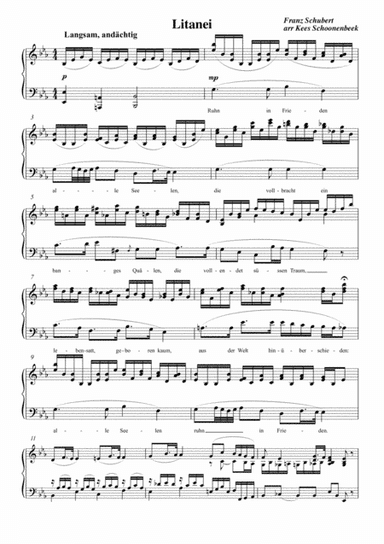 Litanei (arr. Kees Schoonenbeek)