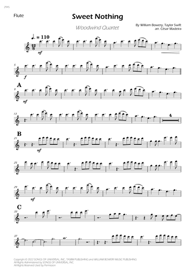 Sweet Nothing (arr. César Madeira)