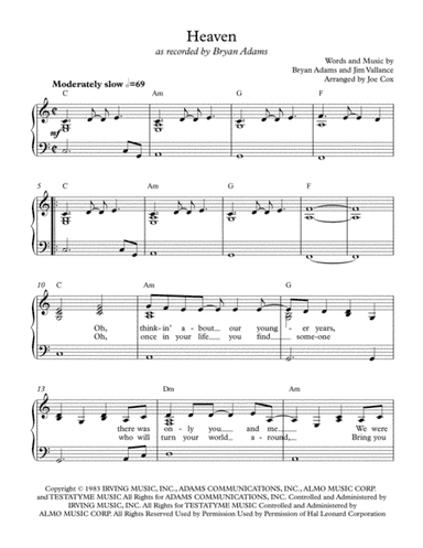 Heaven (arr. Joe Cox)