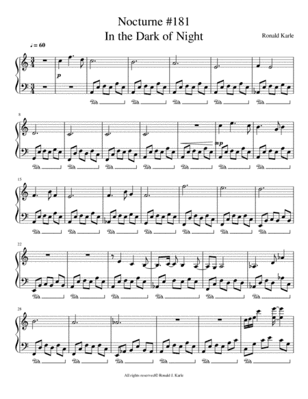 In the Dark of the Night  Nocturne #181