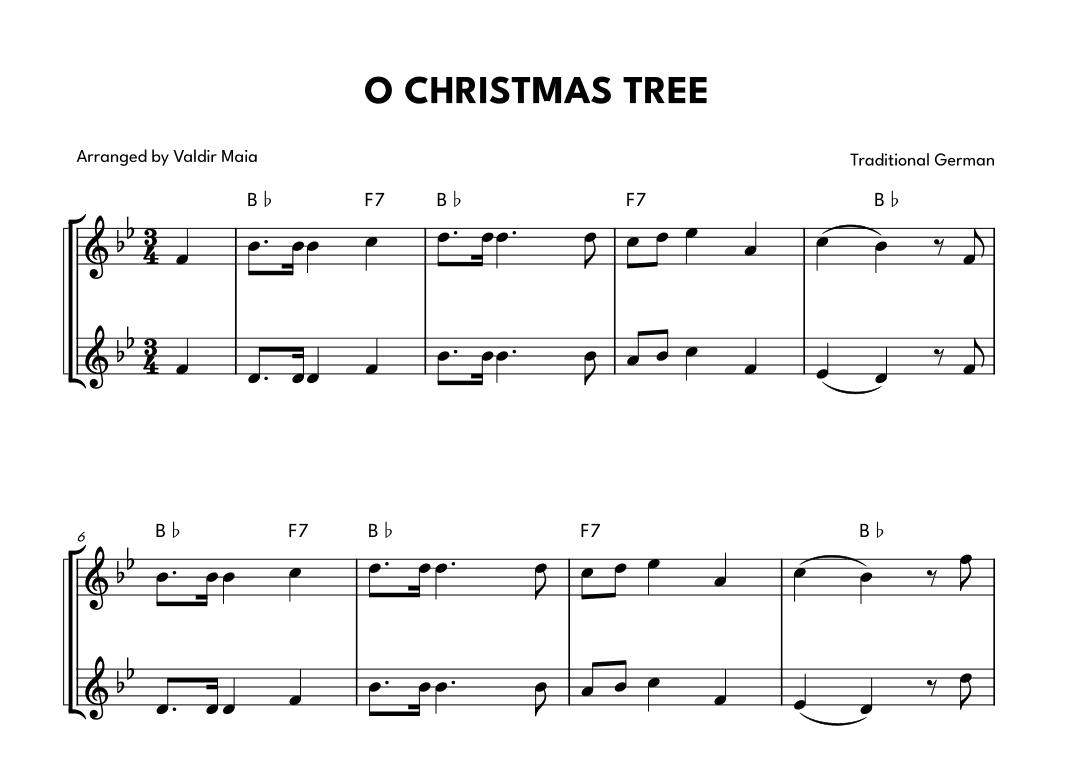 O Christmas Tree - Flute Duet (arr. Valdir Maia)