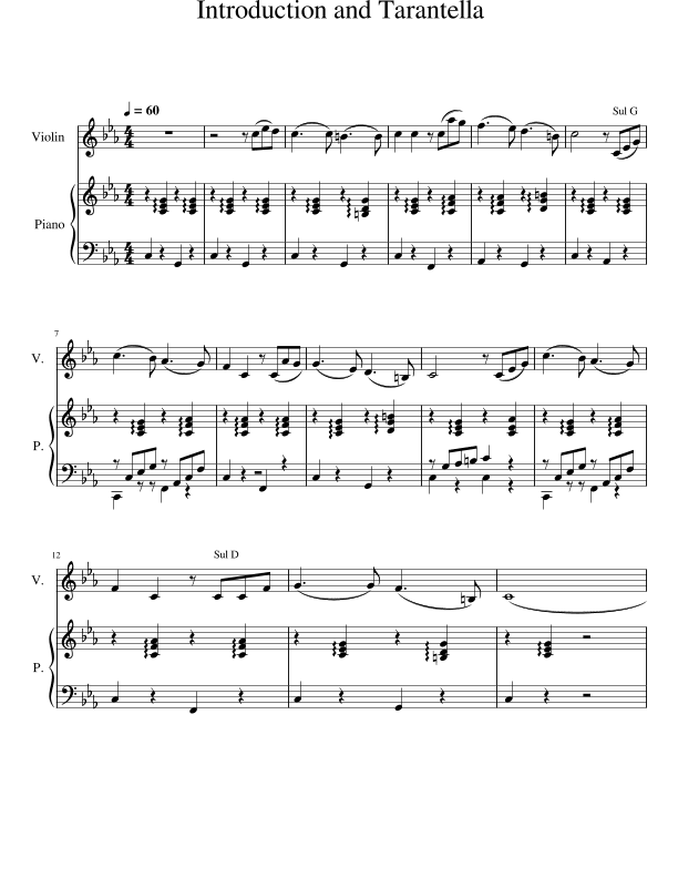 Introduction and Tarantella