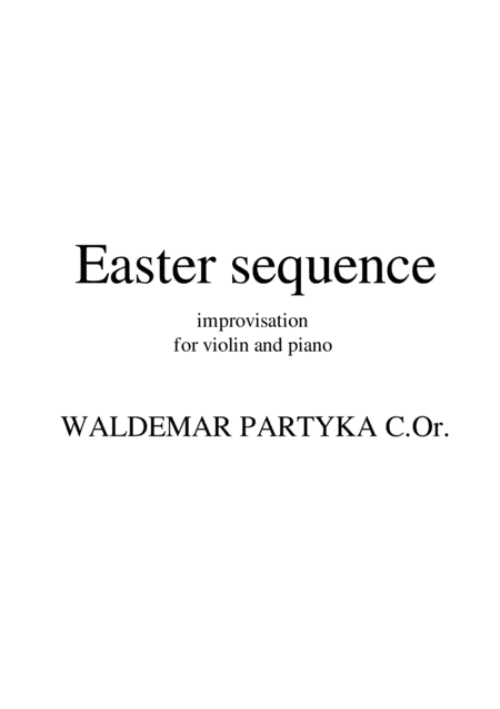 Easter sequence - improvisation for violin and piano