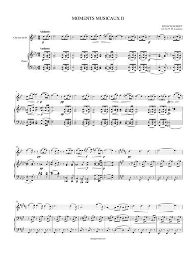 Moments Musicaux II (arr. Nick Lacanski)