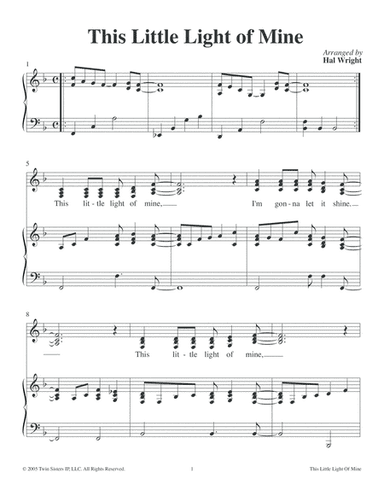 This Little Light Of Mine (arr. Hal Wright)