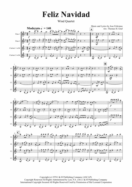 Feliz Navidad (arr. Thomas H. Graf)