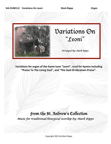 Variations on "Leoni" (The God Of Abraham Praise)  StA OV00112 (arr. Mark Rippe)