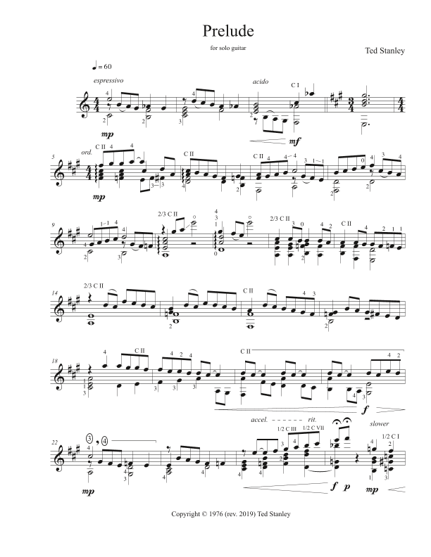 Prelude for Solo Guitar