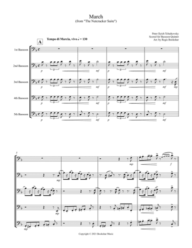 March (from "The Nutcracker Suite") (F) (Bassoon Quintet) (arr. Regis Bookshar)