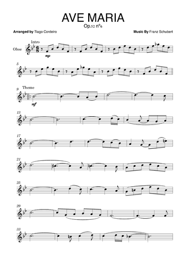 Ave Maria Op.52 nº6 (arr. Tiago Cordeiro)
