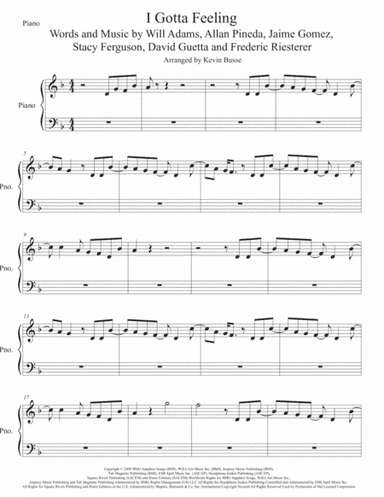 I Gotta Feeling (arr. Kevin Busse)