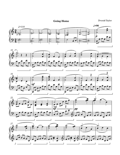 Going Home (arr. Paul Taylor)