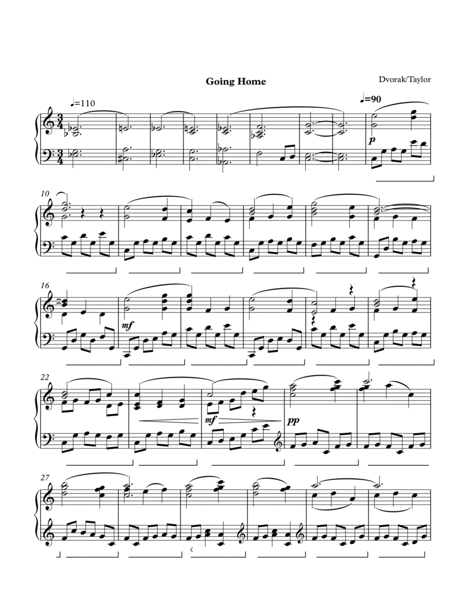 Going Home (arr. Paul Taylor)
