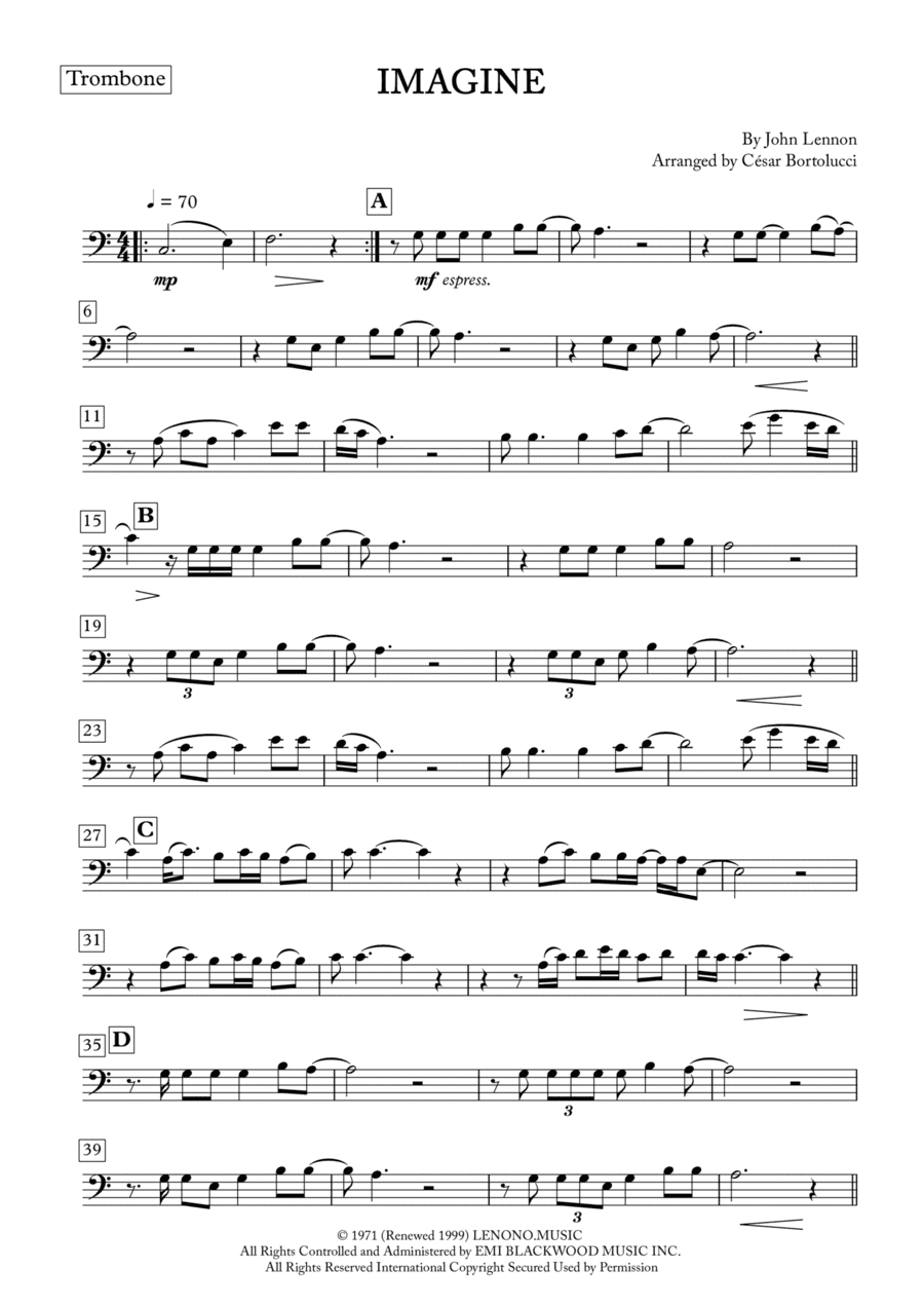 Imagine (arr. ACT Bortolucci)