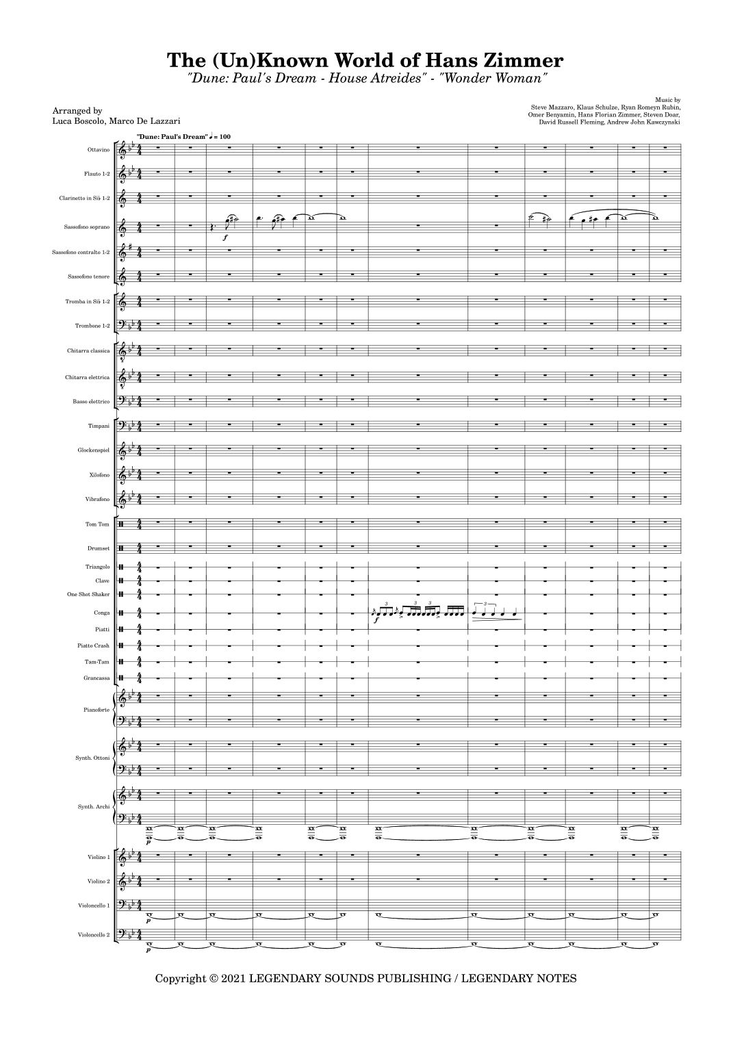 Dune (arr. Luca Boscolo e Marco De Lazzari)