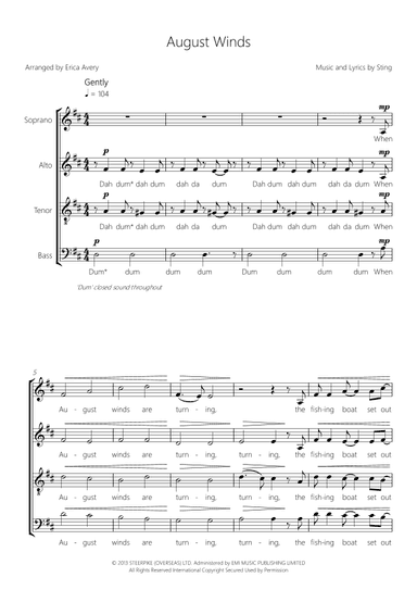 August Winds (arr. Erica Avery)