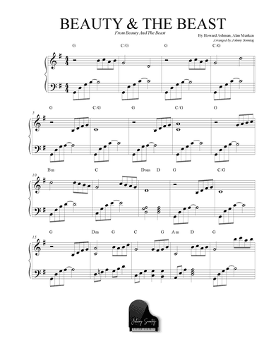 Beauty And The Beast (arr. Johnny Sonntag)
