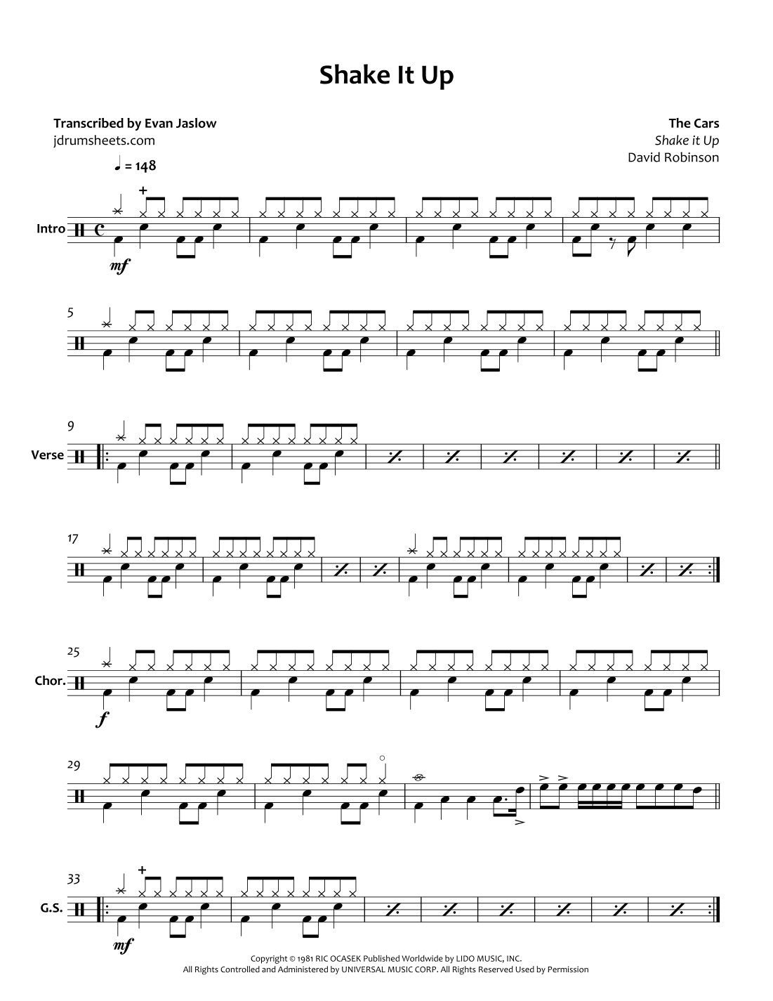 Shake It Up (arr. Evan Aria Serenity)