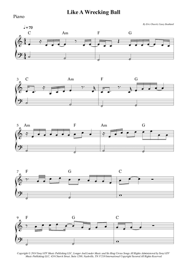 Like A Wrecking Ball (arr. Wesley S. SIlva)