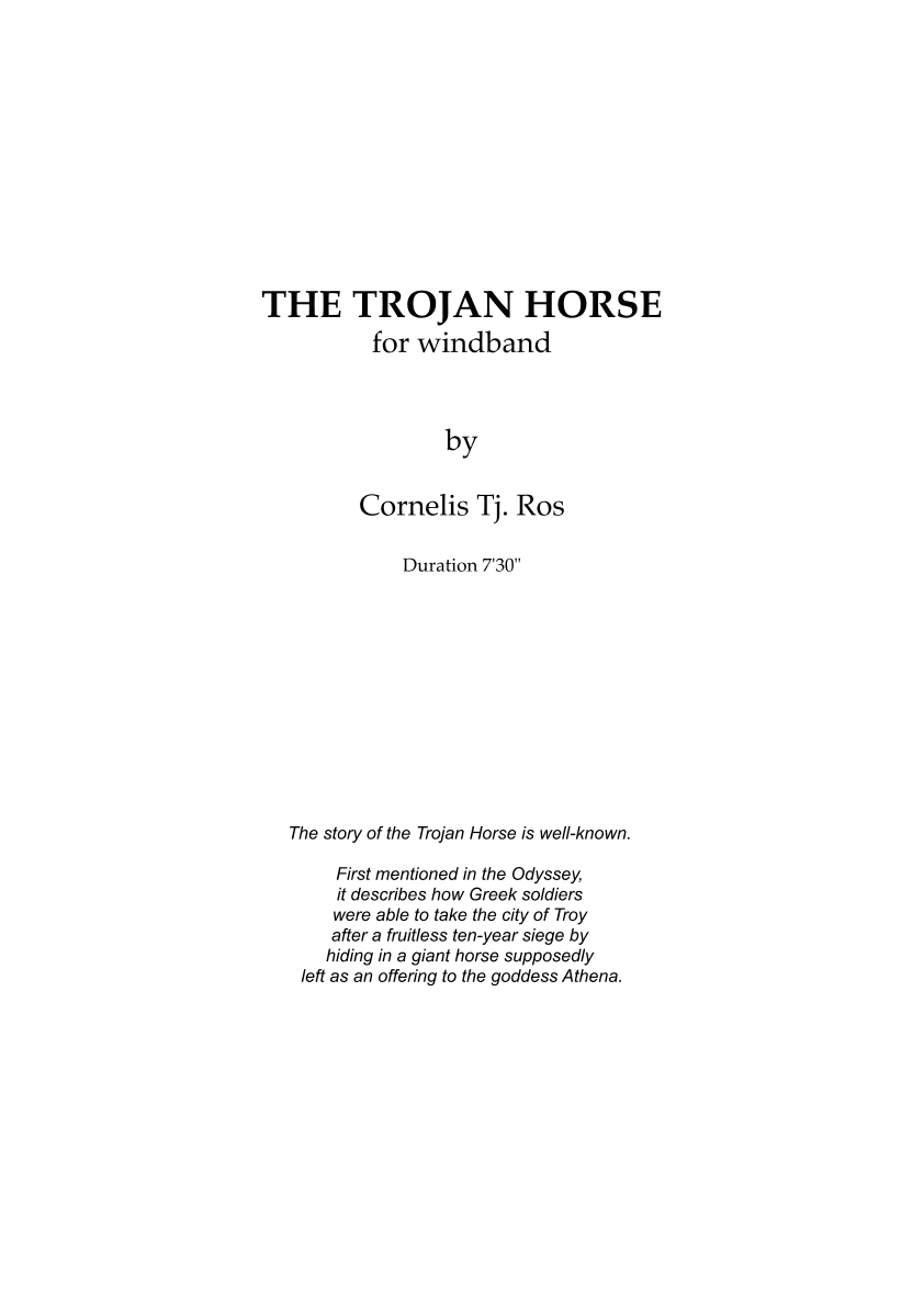 THE TROJAN HORSE