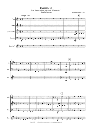 Passacaglia (from "Be not afeard, the isle is full of noises")