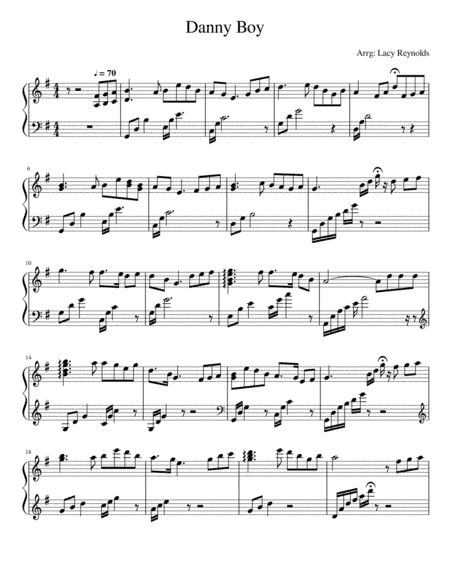 Danny Boy (arr. Lacy Reynolds)
