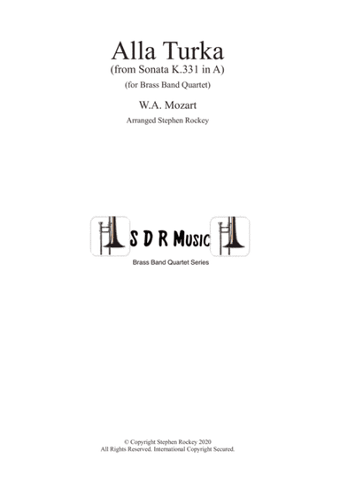 Alla Turka (Turkish March) for Brass Band Quartet (arr. Stephen Rockey)