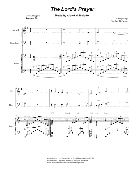 The Lord's Prayer (arr. Stephen DeCesare)