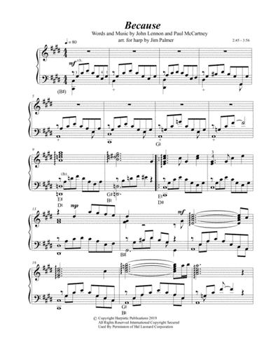 Because (arr. Jim Palmer)