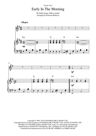 Early In The Morning (arr. Kaiserin Rebecca)