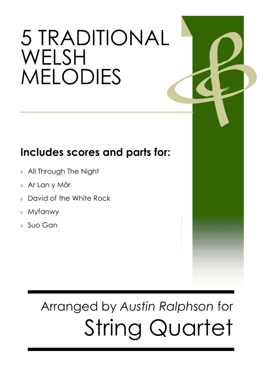 5 Traditional Welsh Songs - string quartet book (arr. Austin Ralphson)