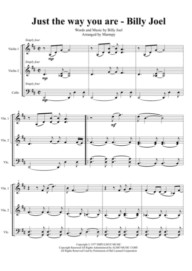 Just The Way You Are (arr. Marmpy)